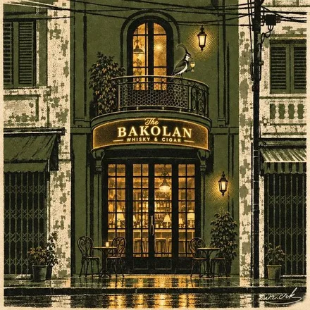 Art for Bakolan: The bar at 11 pm
