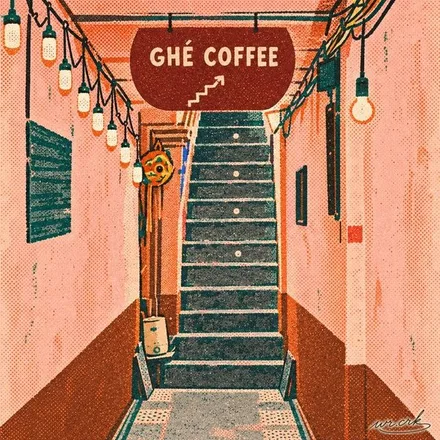 Art for Ghé Coffee: The way in
