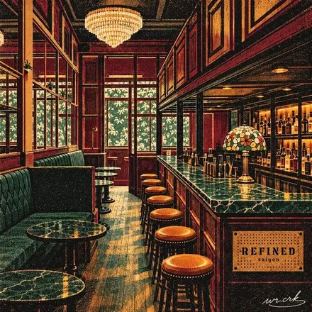 Art for Refined Saigon: The bar